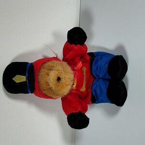 Christmas toy soldier British guard teddy bear stuffed animal
